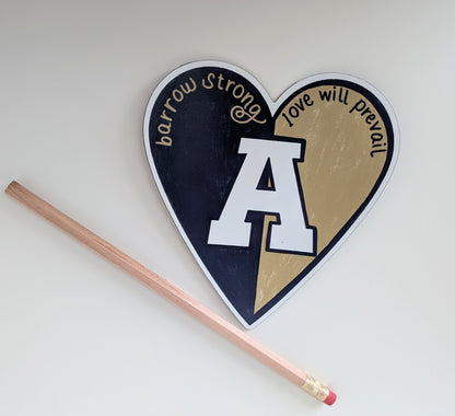 Apalachee Car Magnet; Heart