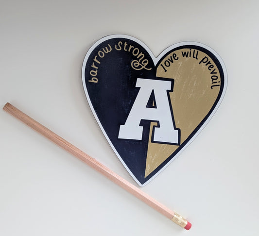 Apalachee Car Magnet; Heart