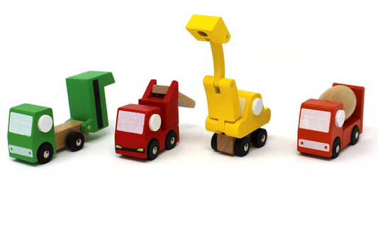 Wooden Mini Movers Trucks; 4 Options