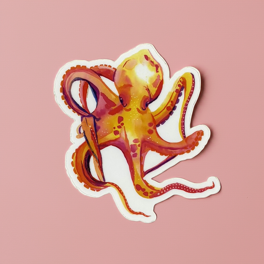 Vinyl Sticker; Octopus - Made By Shellie