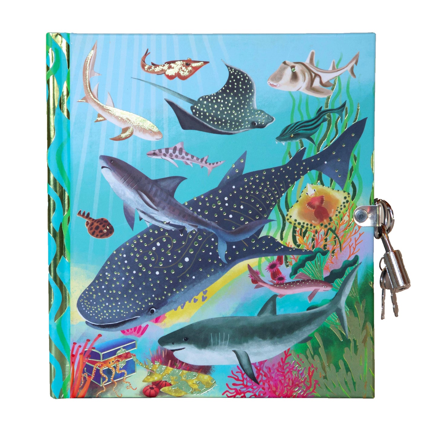 Eeboo Lock Journal; Sharks and Friends