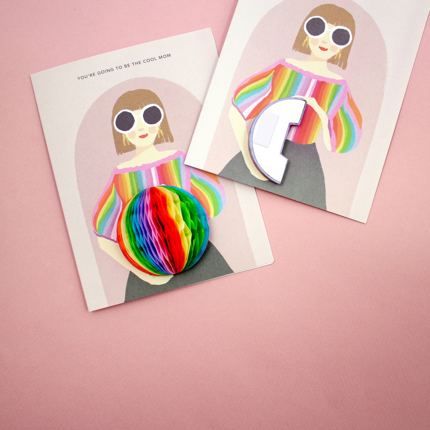 Baby Card; Cool Mom (Pop-up Card: Pregnancy/Baby/New Mom)