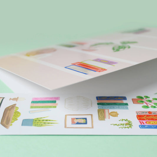 Sticker Scene Card; Shelfie