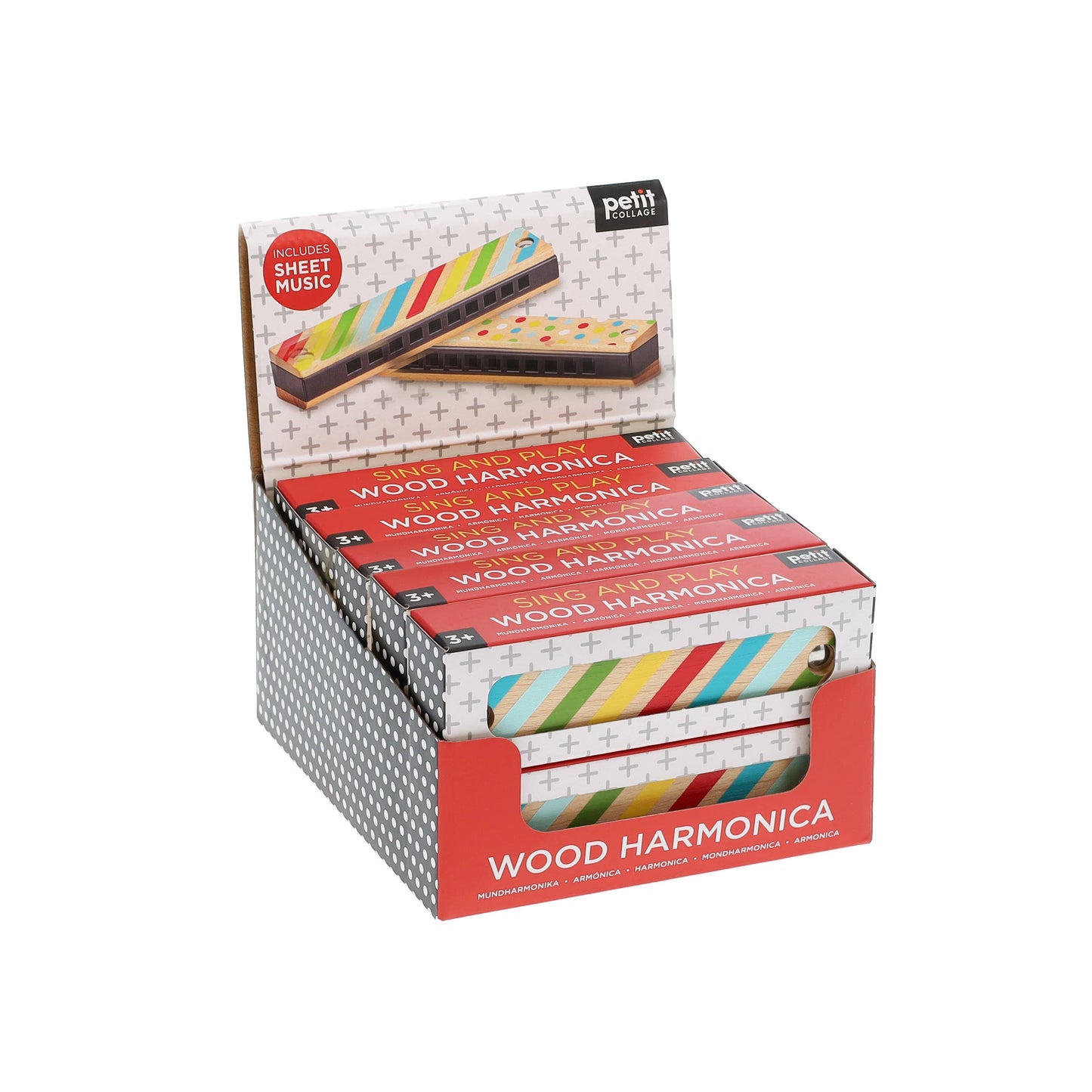 Wooden Sing & Play Harmonica By Petit Collage