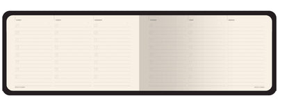 Weekly Planner; Owls (Horizontal, Vegan Leather)