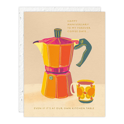 Seedlings Anniversary Card; Espresso (Plantable Envelope)
