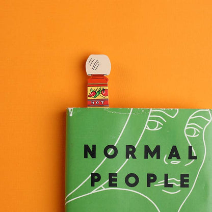 Bookmark; Hot Sauce (Die Cut) By Humdrum Paper