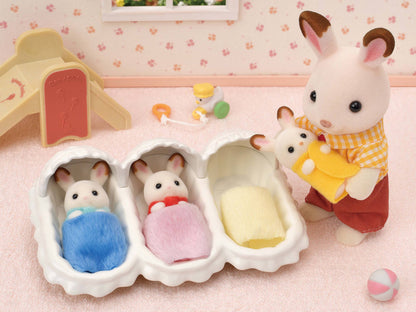 Calico Critters; Dollhouse Play Set & Figures, Triplets Care Set (Collectible)