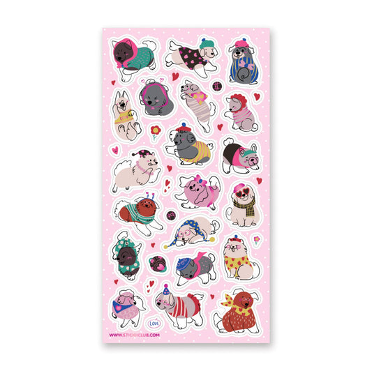 Stickii Sticker Sheet; Doggone Adorable