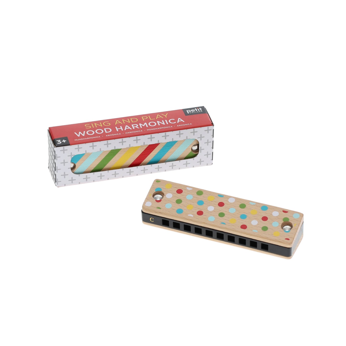 Wooden Sing & Play Harmonica By Petit Collage