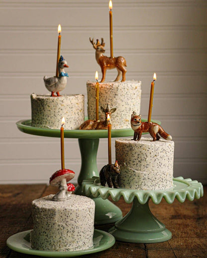 Camp Hollow Cake Topper; Blue Goose (Hand-Painted Porcelain)