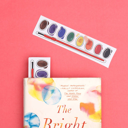 Bookmark; Watercolor Paint Tray (Die Cut ) By Humdrum Paper