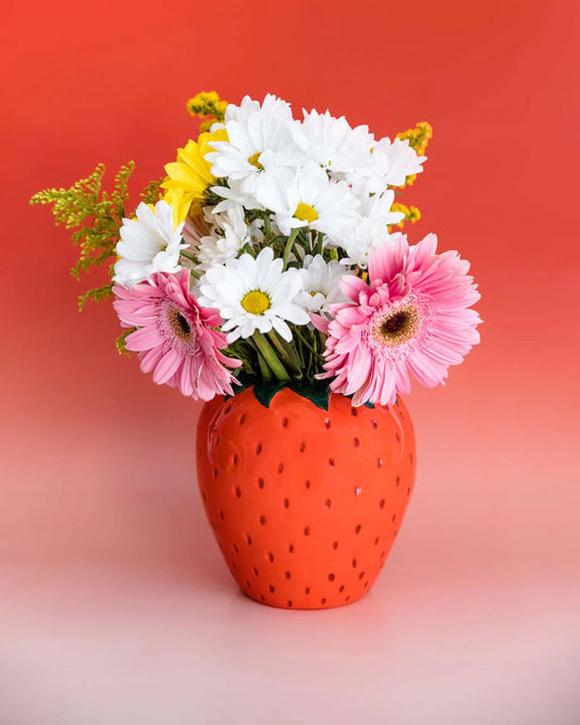 Ceramic Vase; Strawberry Fields By Ban.do