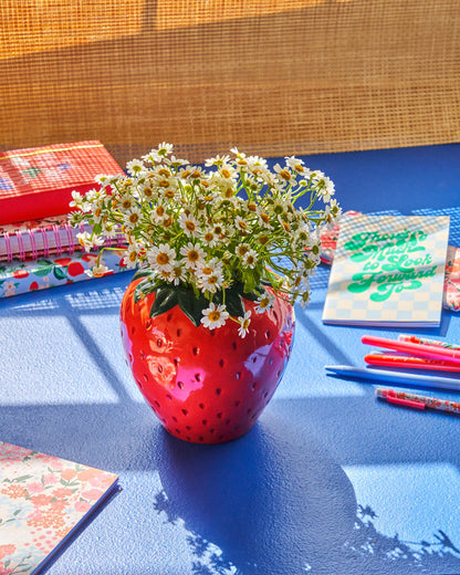 Ceramic Vase; Strawberry Fields By Ban.do