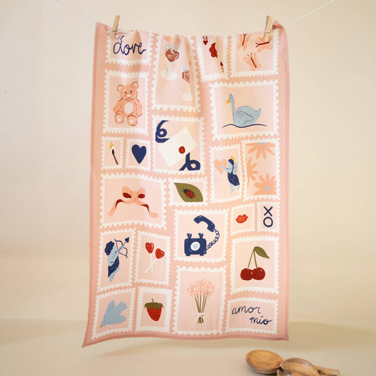 Tea Towel; Love Letter (100% cotton)