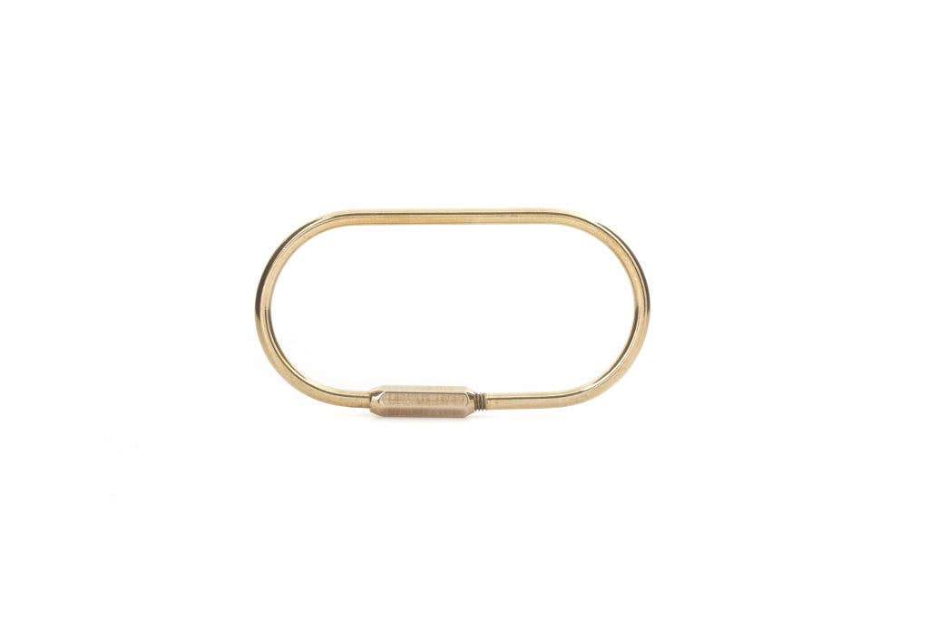 Brass Keyrings (Three Styles, Screw-in Clasp)