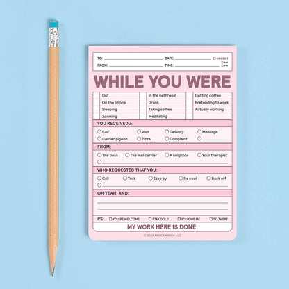 Nifty Notepad; While You Were  (Pastel Version)