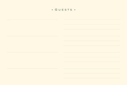 Guest Book (Sea Foam)