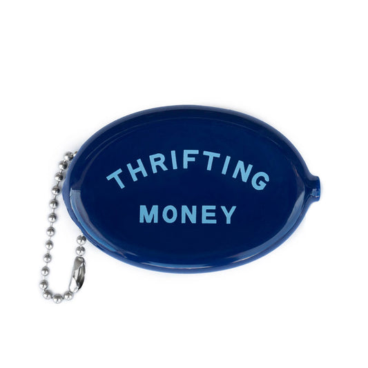 Coin Pouch; Thrifting Money (Navy)