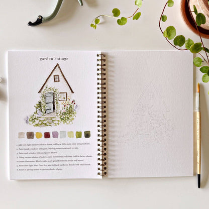 Watercolor Workbook; Garden By Emily Lex