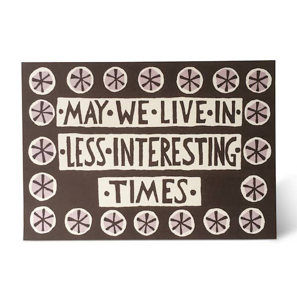 Greeting Card; May We Live
