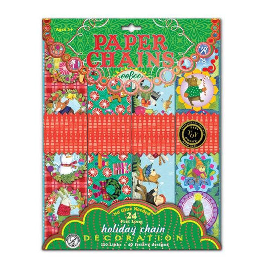 Eeboo Holiday Paper Chain Kit; Christmas