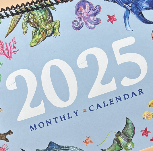2025 Calendar; Sea Life - Made By Shellie