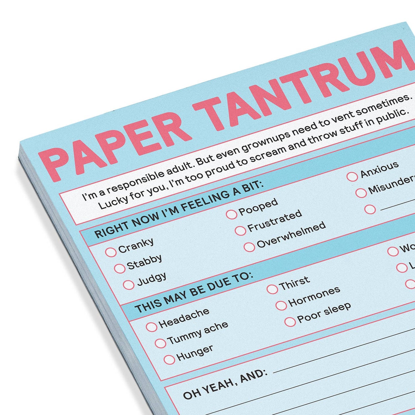 Nifty Notepad; Paper Tantrum (Pastel Blue, 50 Sheets)