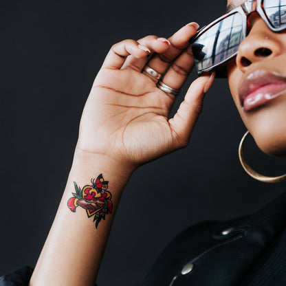 Temporary Tattoo Sheets; Love Motifs