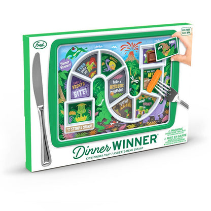 Dinner Winner; Dinosaur Kids (Tray / Plate)