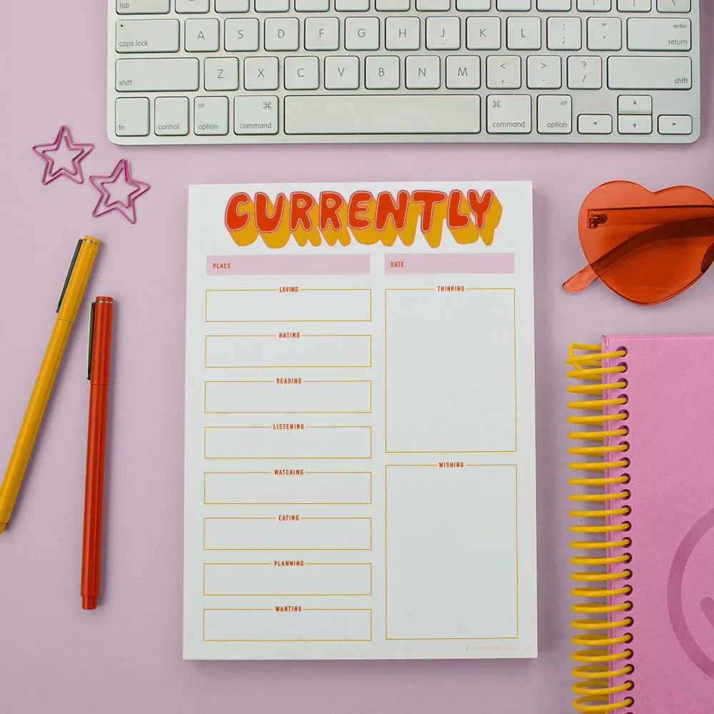 Pipsticks Notepad; Currently (75 Pages)