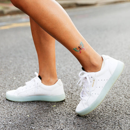 Temporary Tattoo Pack; Colorful Butterfly