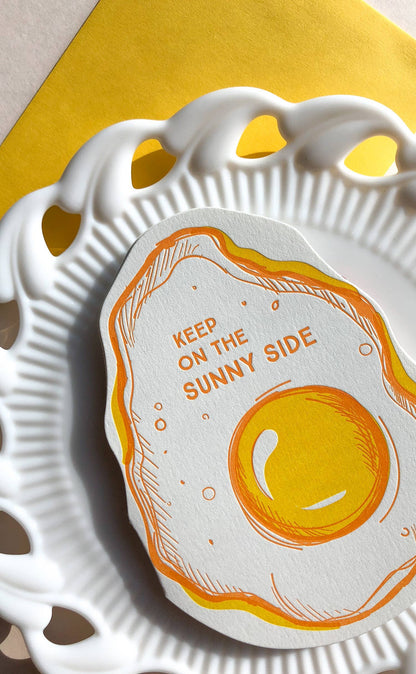 Encouragement Card; Sunny Side Egg