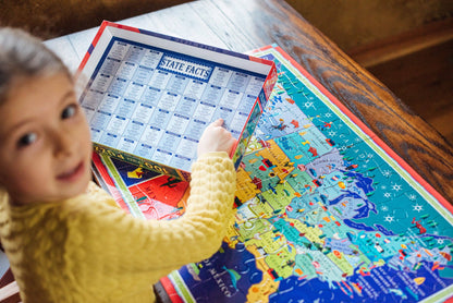 Eeboo Jigsaw Puzzle; This Land is Your Land (100 Piece)