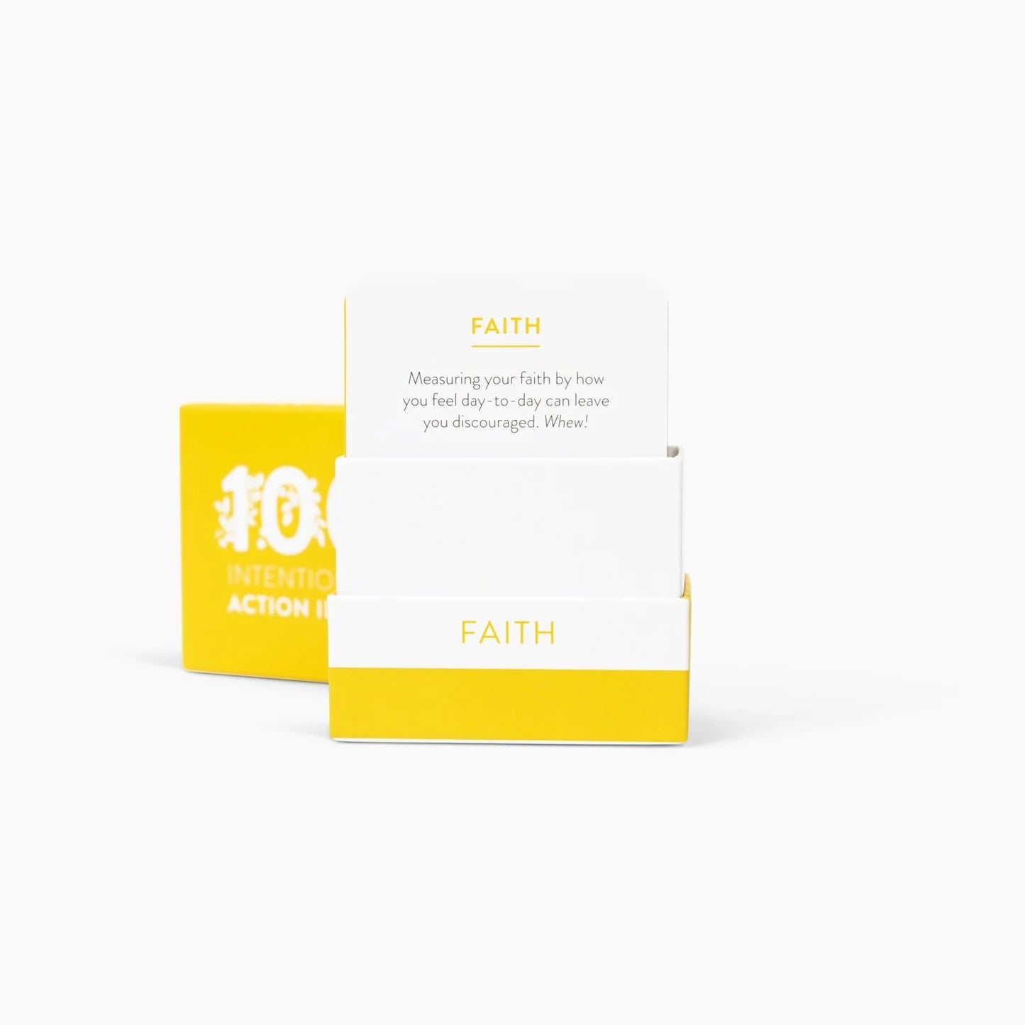 Faith card deck; Intentional Actions (100 Curated Cards)