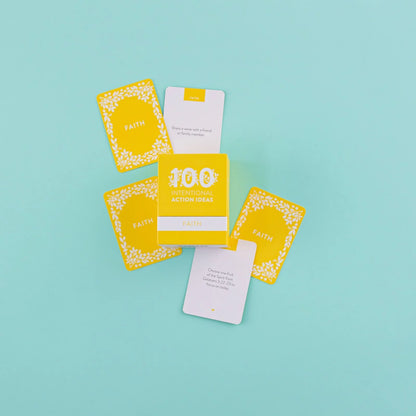 Faith card deck; Intentional Actions (100 Curated Cards)