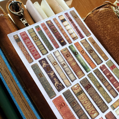 Stickii Sticker Sheet; Gilded Books