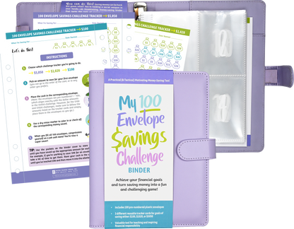 My 100 Envelope Savings Challenge Binder