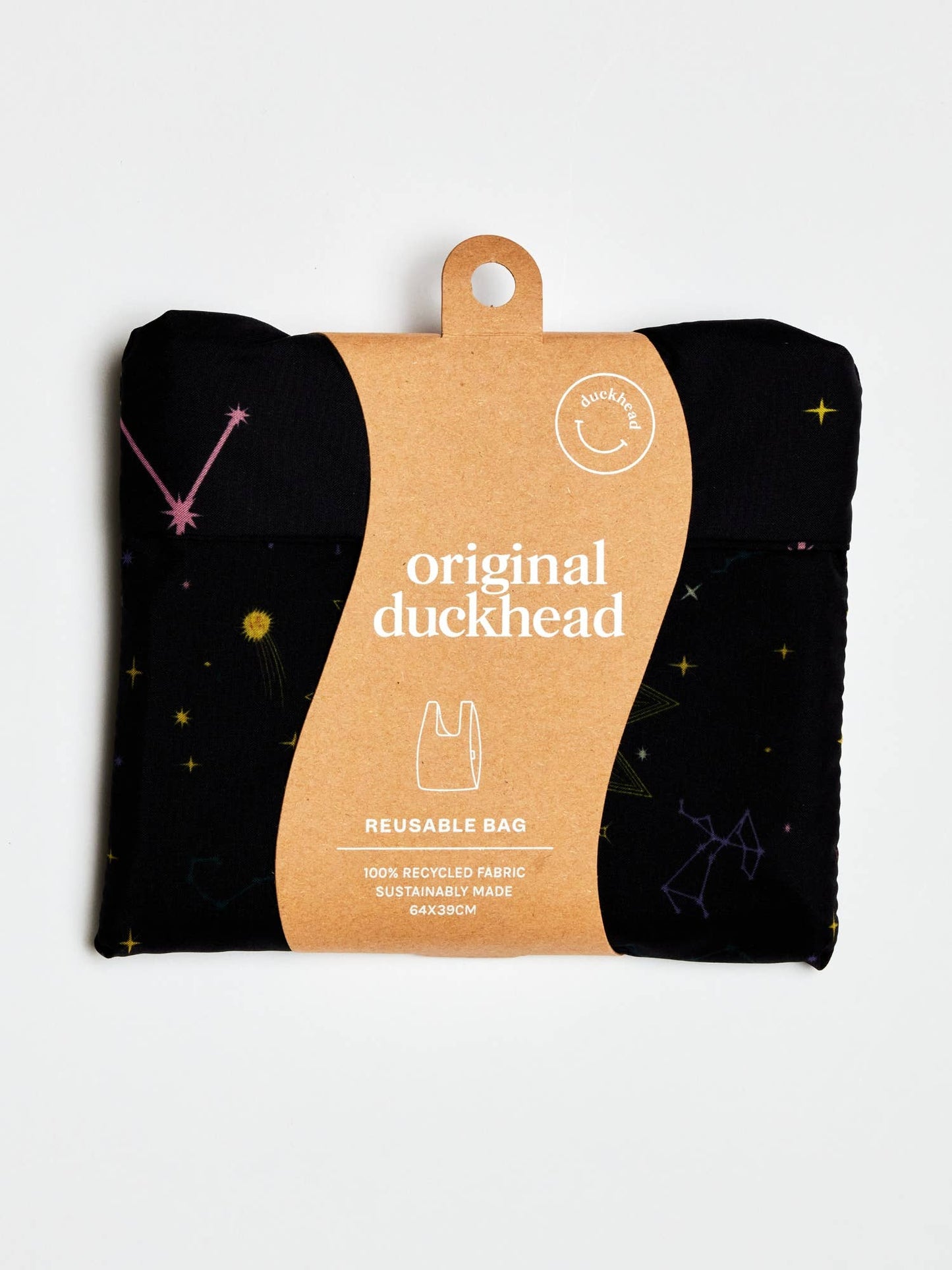 Original Duckhead Tote Bag; Zodiac Signs (Black, Eco Friendly, Upcycled)