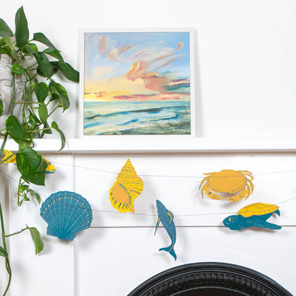 Garland; Sealife By East End Press (9.8 ft Long)