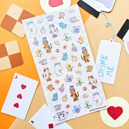 Stickii Sticker Sheet; Fantastical Tea Party