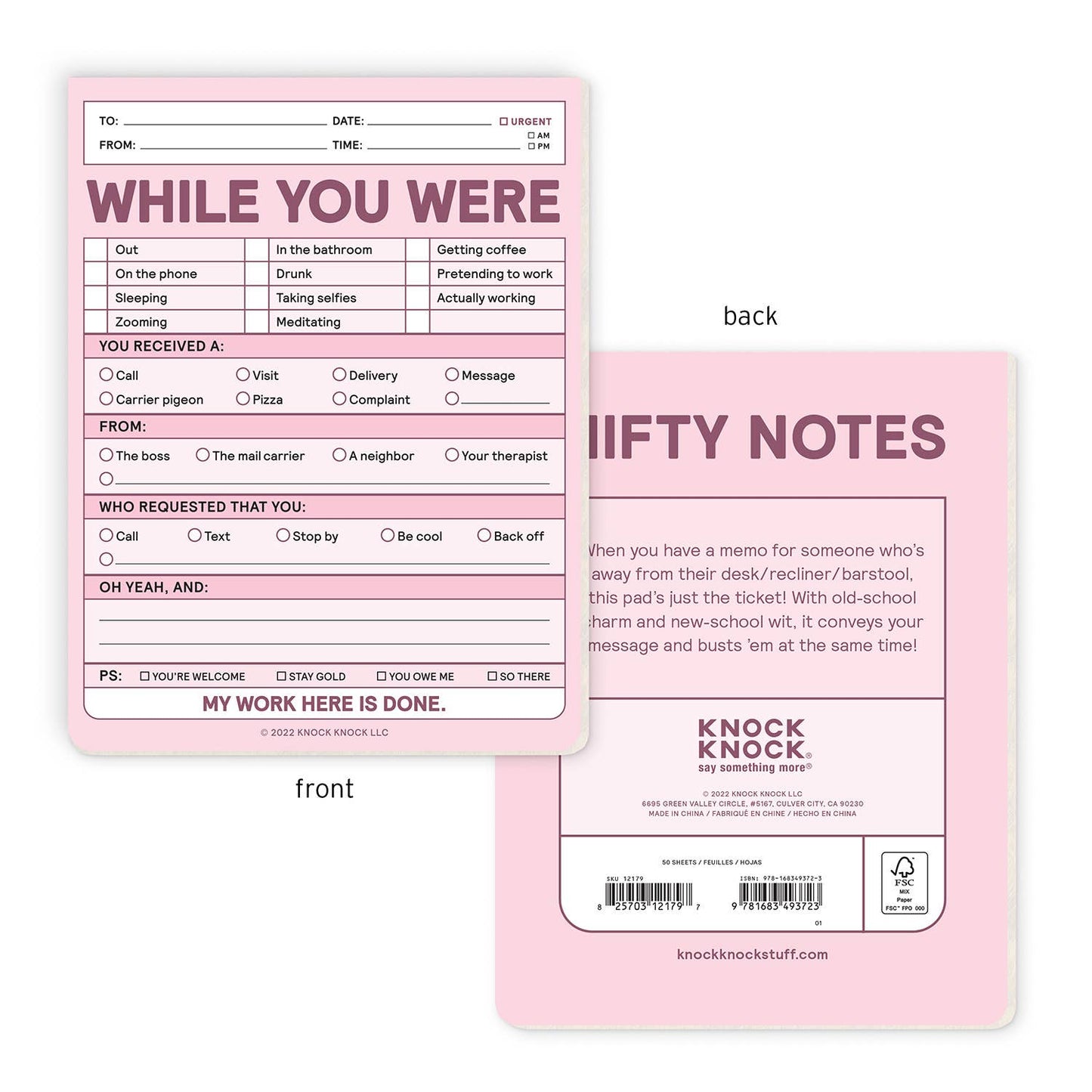 Nifty Notepad; While You Were  (Pastel Version)