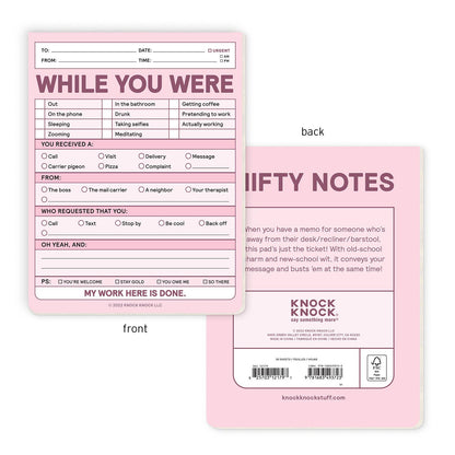 Nifty Notepad; While You Were  (Pastel Version)