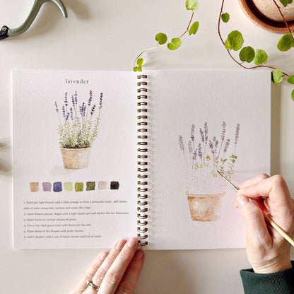 Watercolor Workbook; Garden By Emily Lex