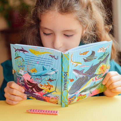 Eeboo Lock Journal; Sharks and Friends