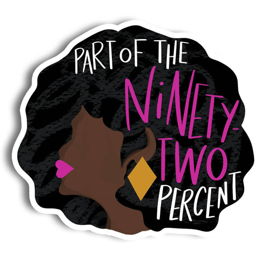 Vinyl Sticker; 92 Percent