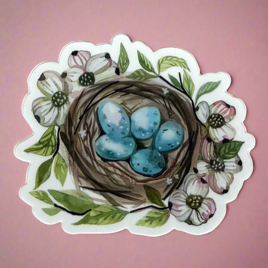 Vinyl Sticker; Bird Eggs - Made by Shellie
