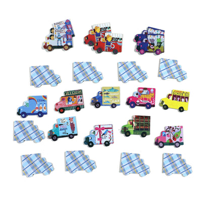 Eeboo Little Matching Game; Trucks and a Bus