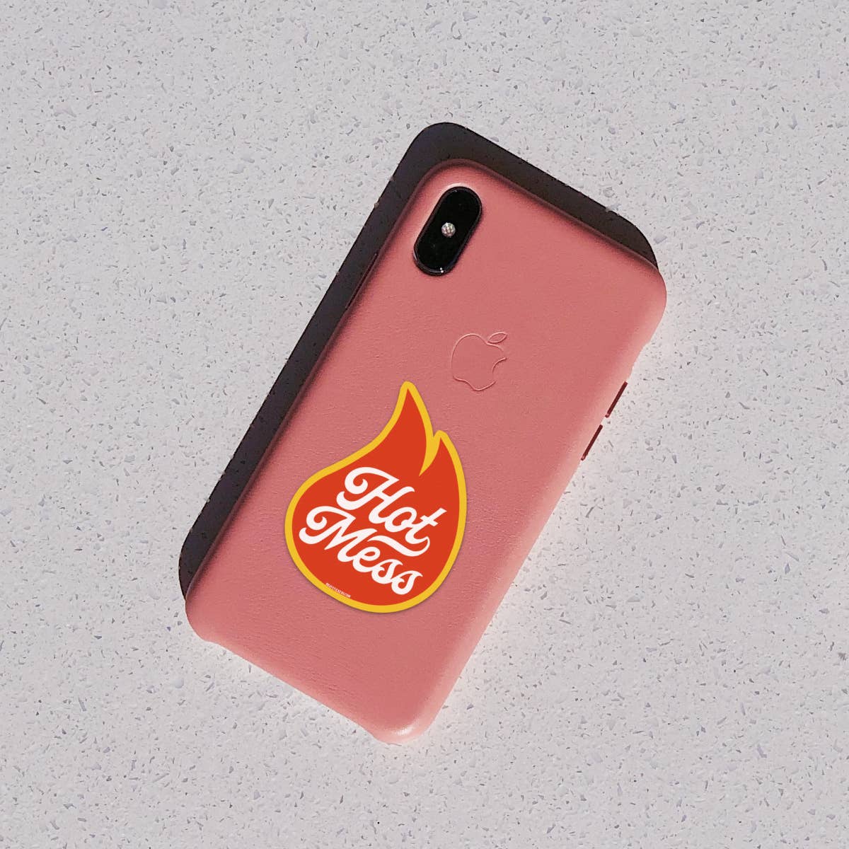 Good Southerner Vinyl Sticker; Hot Mess "Flame"