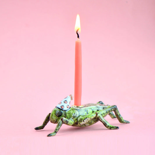 Camp Hollow Cake Topper; Cricket (Hand-Painted Porcelain)